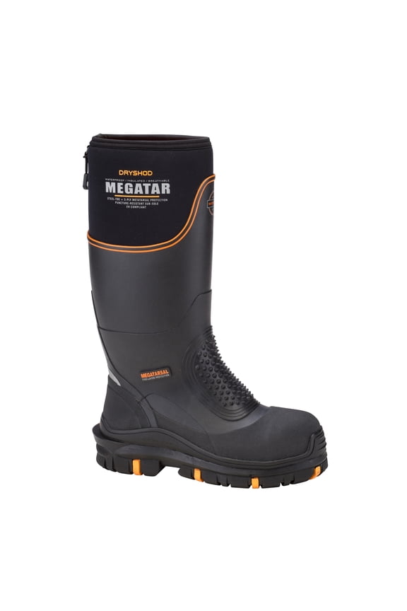 WORK Megatar Black Steel Toe Metatarsal Guard Work Boot Size One Size