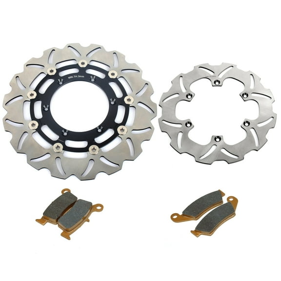 DRZ400SM DRZ 400 SM 2005-2022 Front Rear Brake Discs Rotors Pads Set for Suzuki