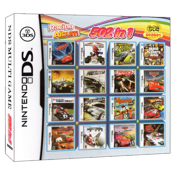 DS 502-in-1 Classic Games Bundle NDS Game US Version - Tested