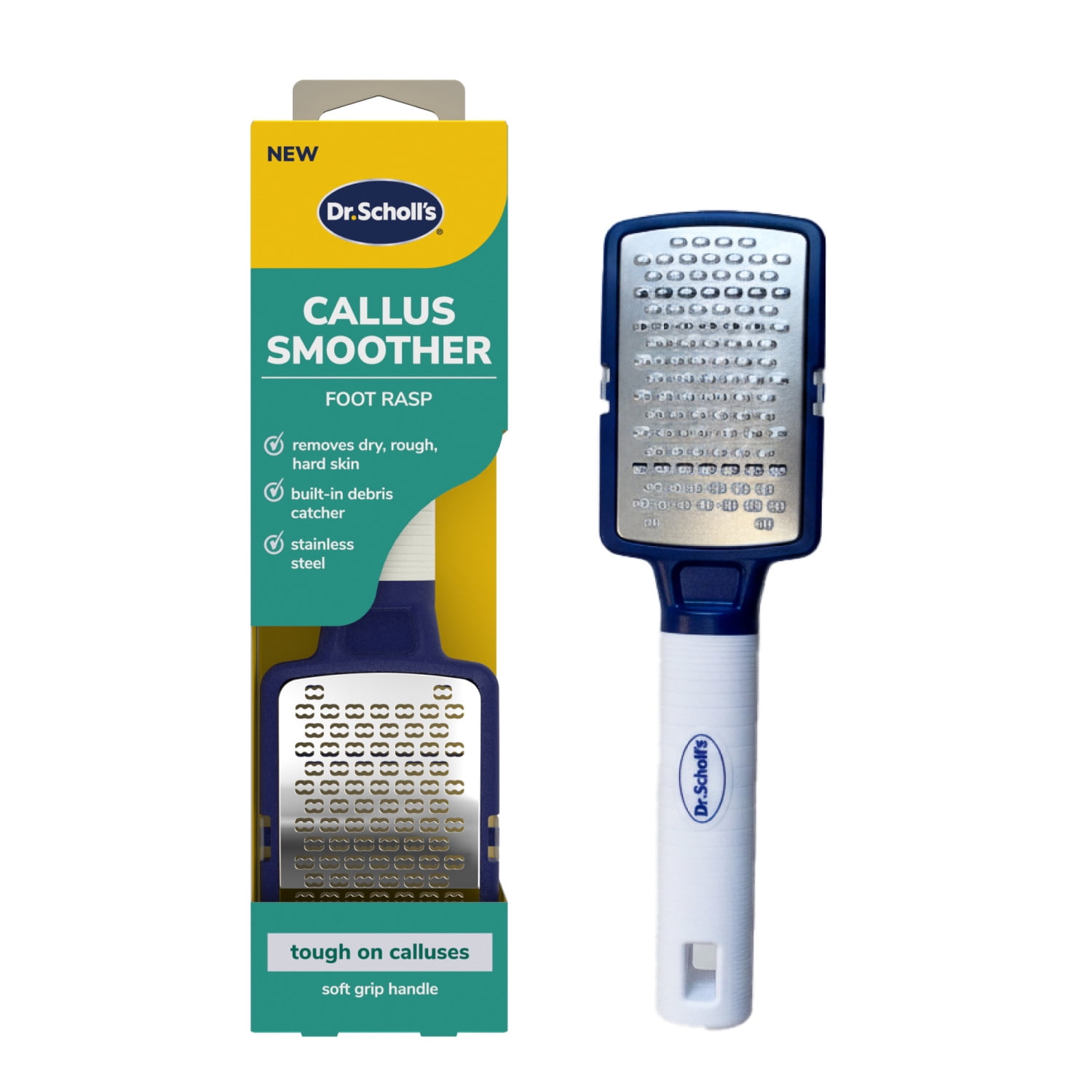 Dr. Scholl's Professional Callus Remover Foot File with Debris Catcher - Regular Size
