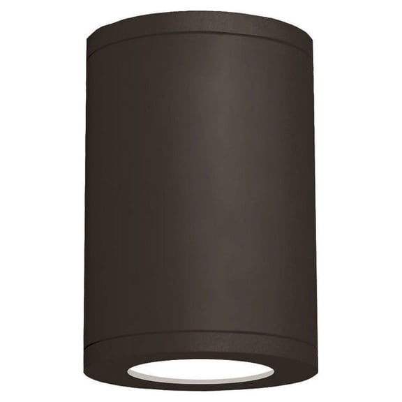 DS-CD06-S27-BZ-WAC Lighting-Tube Architectural-42W 90 CRI 1 LED Flood Spot Flush Mount-6.3 Inches Wide by 9.53 Inches High-Bronze Finish-2700 Color