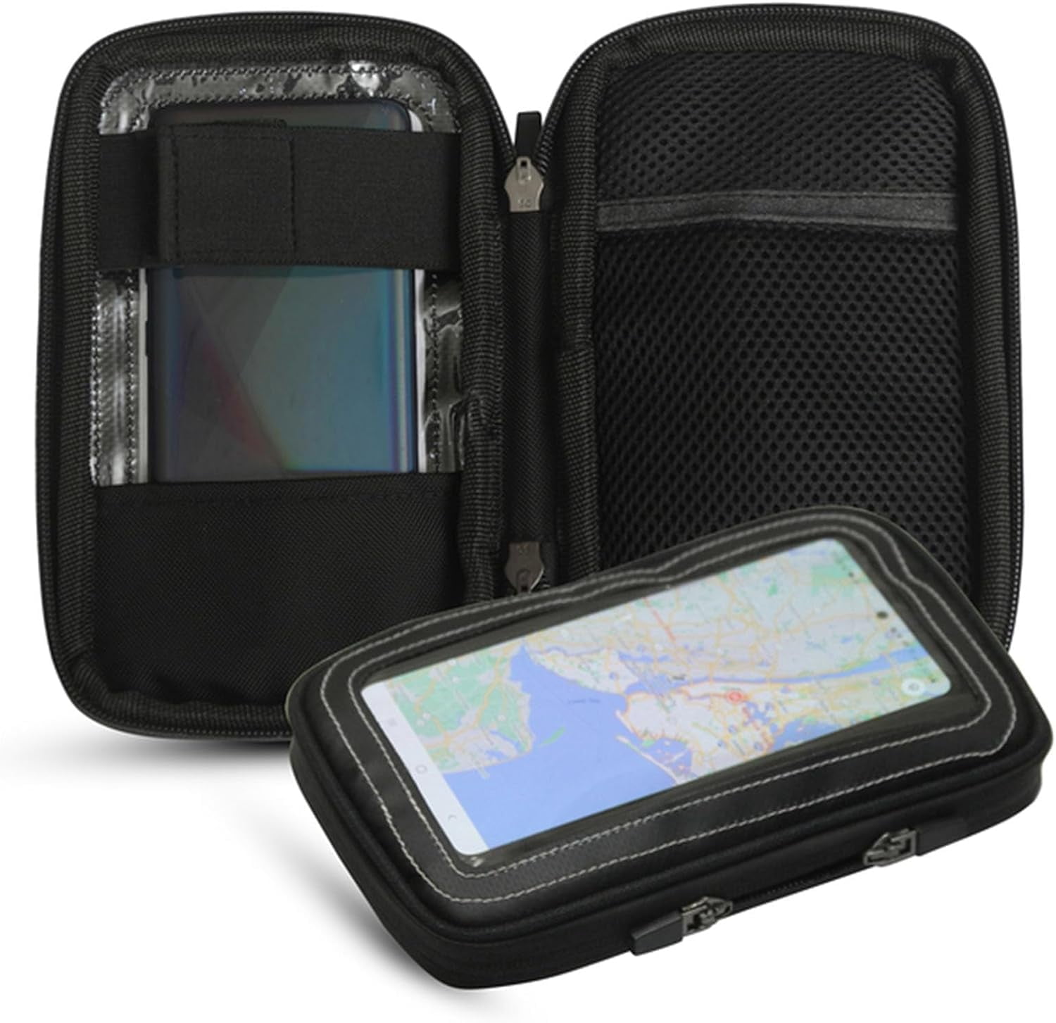 DS Daniel Smart Black Cell Phone Case with Touch Screen Pocket