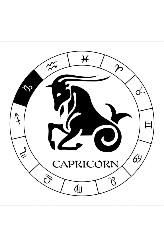 Astrology Symbol Capricorn Pictograph Wall Decal
