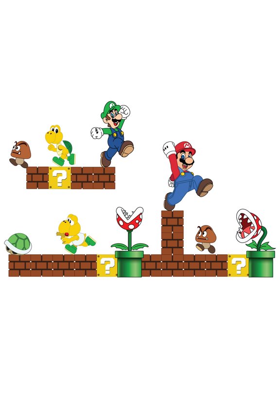 DS Inspirational Decals Super Mario Bros Vinyl Wall Decal Sticker