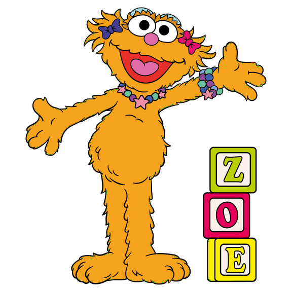 DS Designs Multi-colored 3-Year-Old Monster Zoe Removable Wall Decoration Sticker