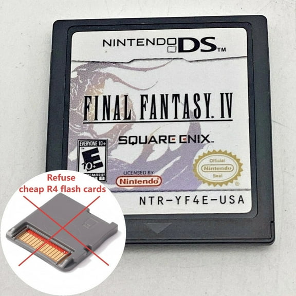 DS Game Cartridge Final Fantasy IV US Version (Not R4 Flashcard) DS Games for NDS 3DS DSI DS