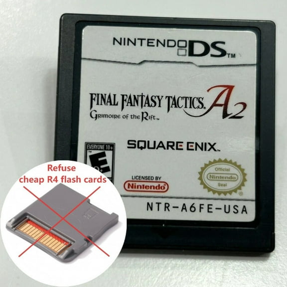 DS Game Cartridge Final Fantasy Tactics A2 Grimoire of the Rift US Version (Not R4 Flashcard) DS Games for NDS 3DS DSI DS