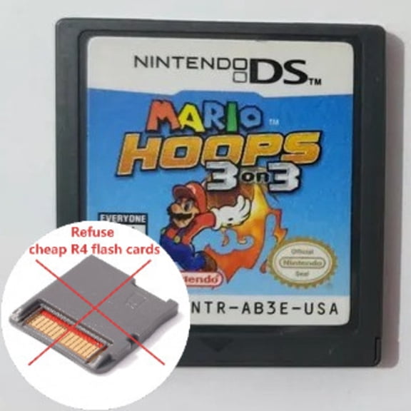 DS Game Cartridge Mario Hoops 3 On 3 Ds US Version (Not R4 Flashcard) DS Games for NDS 3DS DSI DS
