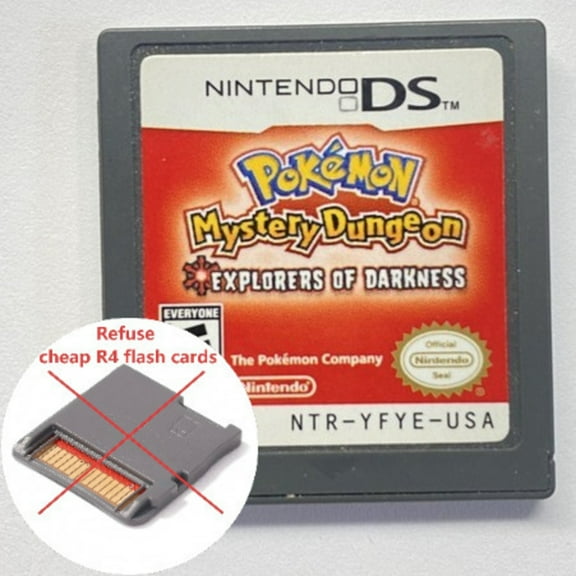 DS Game Cartridge Pokemon Mystery Dungeon - Explorers of Darkness US Version (Not R4 Flashcard) DS Games for NDS 3DS DSI DS