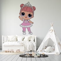 DS Inspirational Decals Center Stage Lil Outrageous Littles Adhesive Wall Decal - 20" x 25" Home Art Vinyl LOL Surprise Dolls Decoration Sticker Removable Kids Girls Bedroom Decor Design