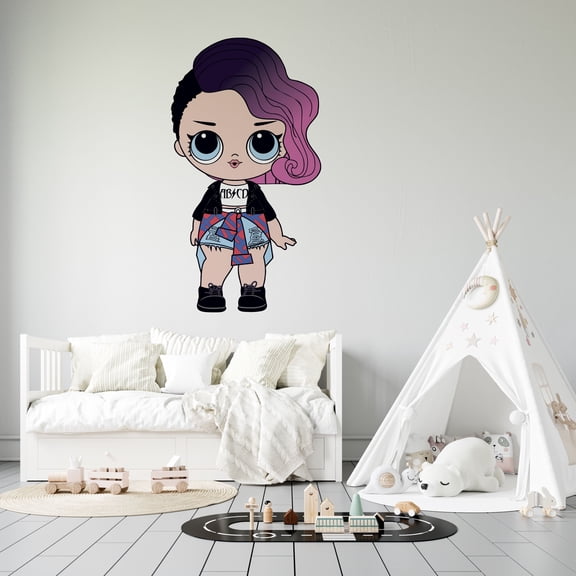 DS Inspirational Decals LOL Surprise Dolls Rocker Vinyl Wall Decal | 20" x 24" Home Art Lil Outrageous Littles Toys Adhesive Decor Design Removable Girls Kids Bedroom Sticker Decoration