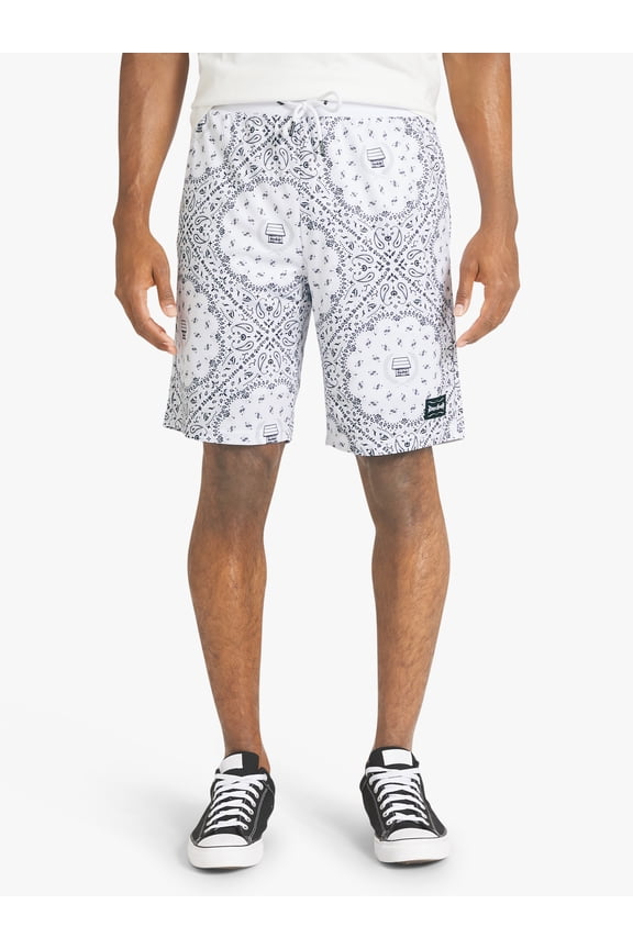 by Snoop Dogg All-Gender Men's and Women's Bandana Print Mesh Shorts, Sizes 4XL - 5XL