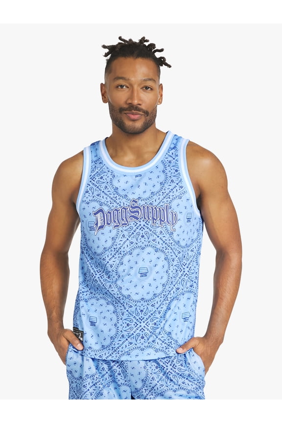 by Snoop Dogg All-Gender Men's and Women's Bandana Print Mesh Tank, Sizes 4XL - 5XL