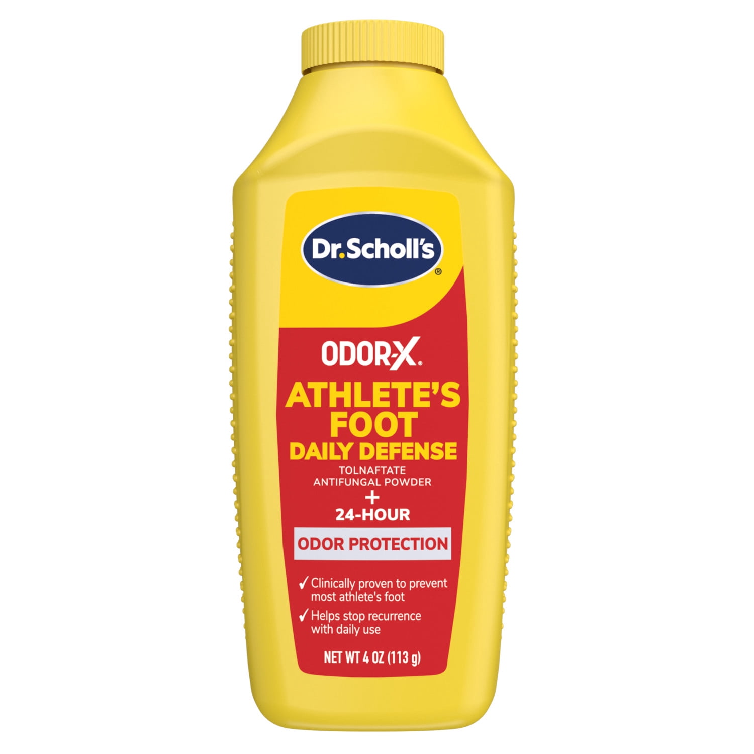 Dr. Scholl’s Odor-X Athlete’s Foot Daily Defense Powder, 24-Hour Odor Protection, Itch Relief