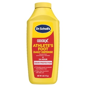 Dr. Scholl’s Odor-X Athlete’s Foot Daily Defense Powder, 24-Hour Odor Protection, Itch Relief
