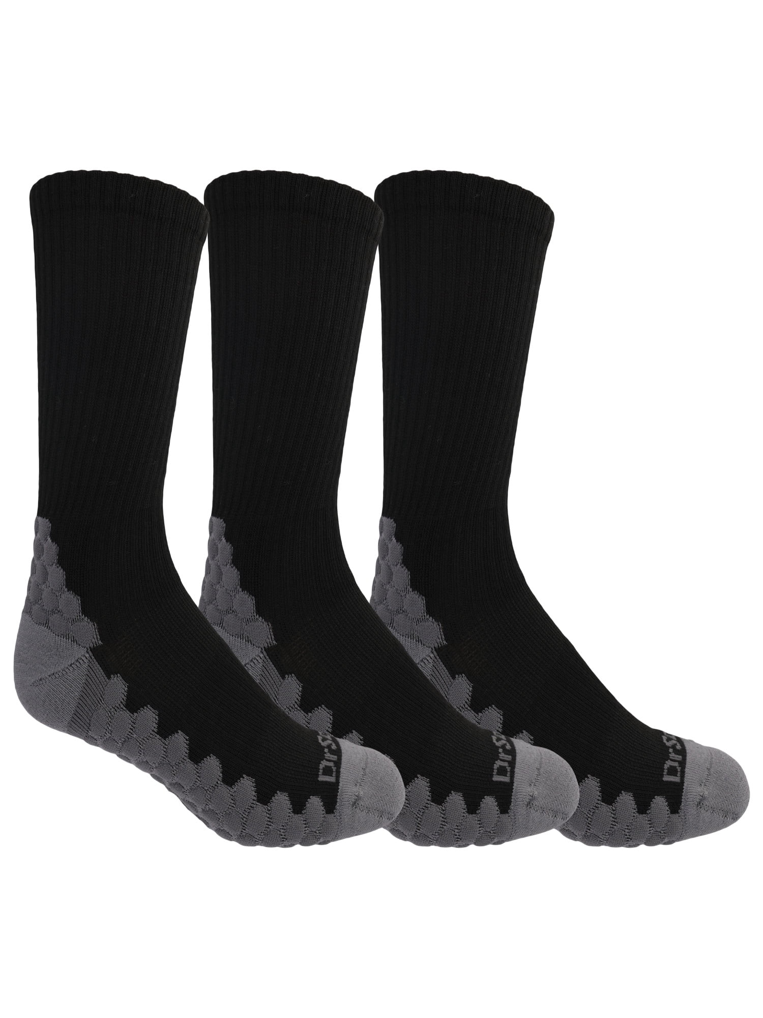 Dr. Scholl's Men's Crew Socks Float on Air, 3-Pack with Moisture Guard and Odor Control