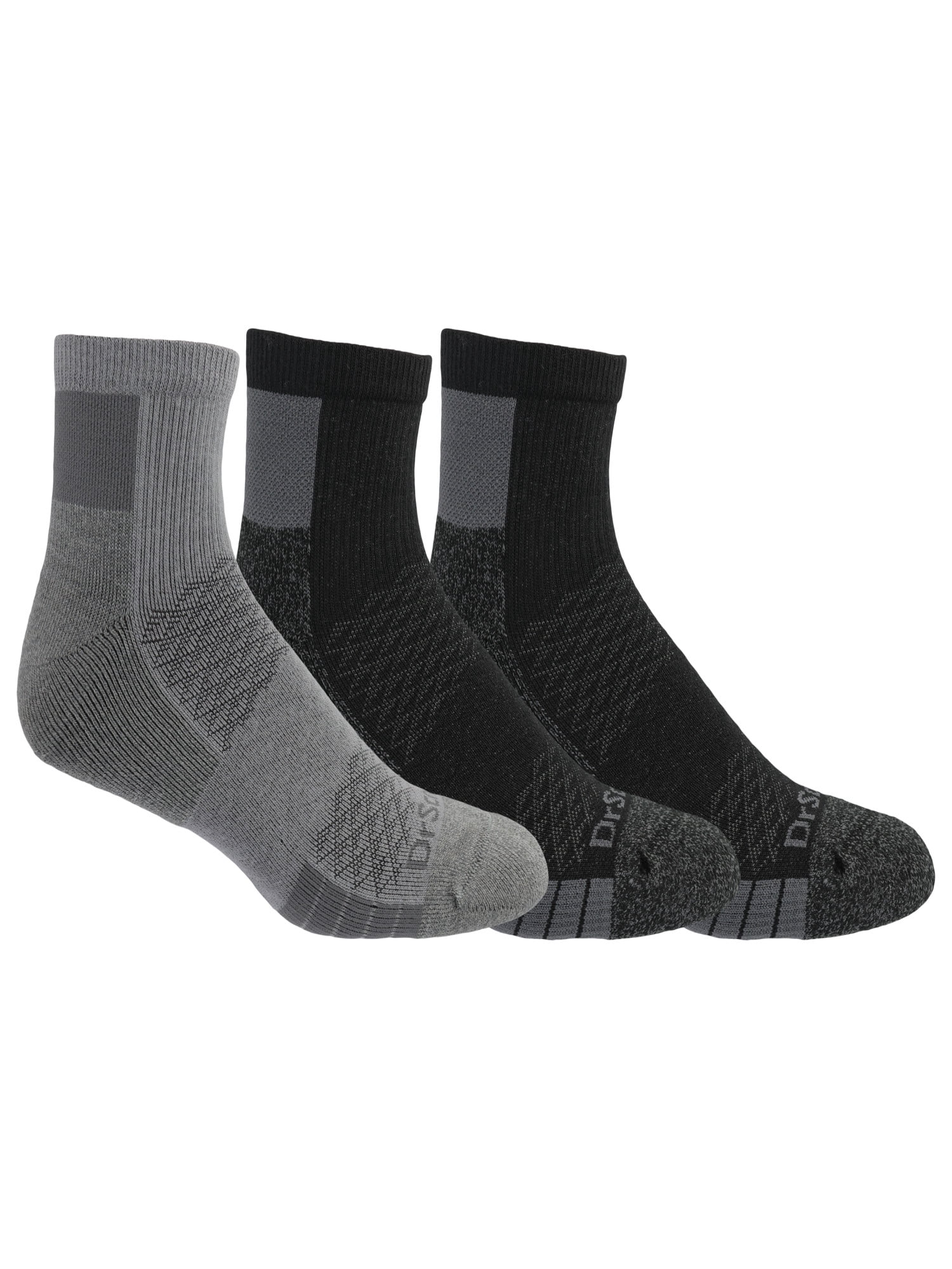 Dr. Scholl's Men's Ankle Socks, 3-Pack, For Plantar Fascia Support