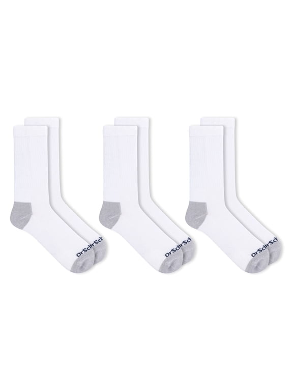 Dr Scholl's Work Compression Crew Socks, 3-Pack