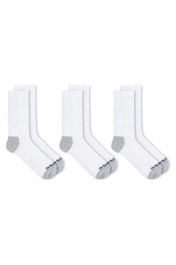 Dr Scholl's Work Compression Crew Socks, 3-Pack