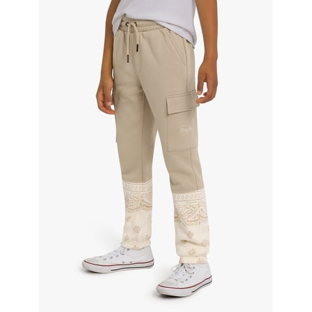LICENSE Dogg Supply by Snoop Dogg Boys Bandana Cargo Joggers, Sizes 4-18