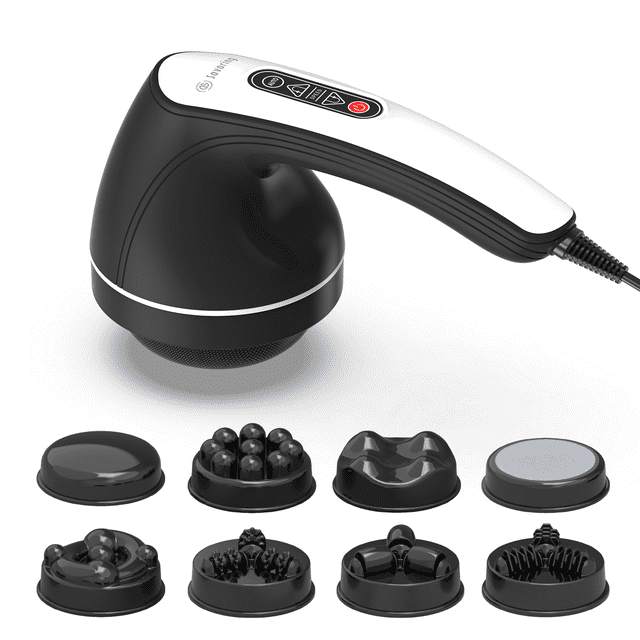 DS SAVORING Electric Cellulite Removal Body Massager, Portable Sculpting Machine with 8 Heads
