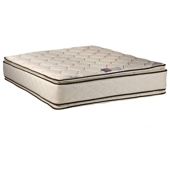 DS USA Coil Comfort Double-Sided Pillow Top Mattress Only - Sleep System with Enhanced Cushion Support, Fully Assembled, Great for your Back, Longlasting Comfort (Queen 60"x80"x11")