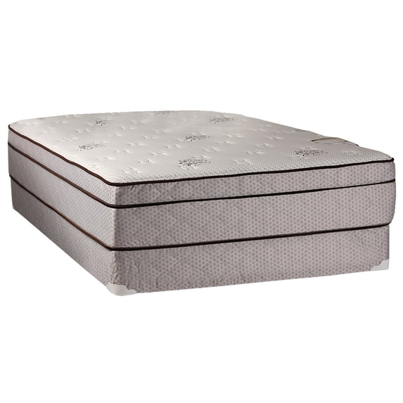DS USA Fifth Ave Extra Soft Foam Eurotop (PillowTop) King Size Mattress & Low 5" Height Box Spring set with Mattress Cover Protector Included - Orthopedic, Longlasting Comfort