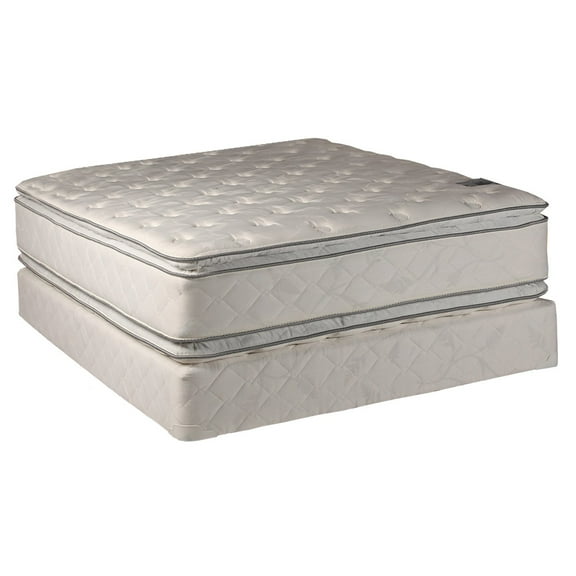 DS USA Hollywood Gentle Plush Eurotop Double-Sided Mattress and Box Spring Set - Orthopedic, Sleep System with Enhanced Cushion Support, Longlasting (Queen 60"x80"x12")