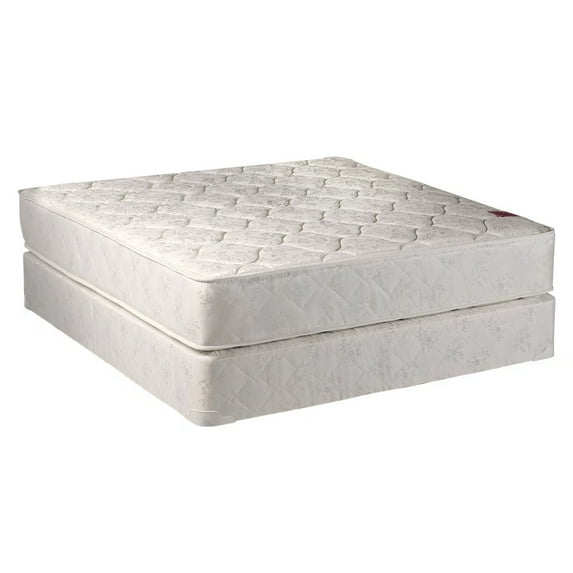DS USA Legacy Flippable Double-Sided Mattress and Low Height Box Spring Set with Bed Frame Included - Spine Support, Orthopedic, Long Lasting Comfort by Dream Solutions USA (King 76"x80"x8")