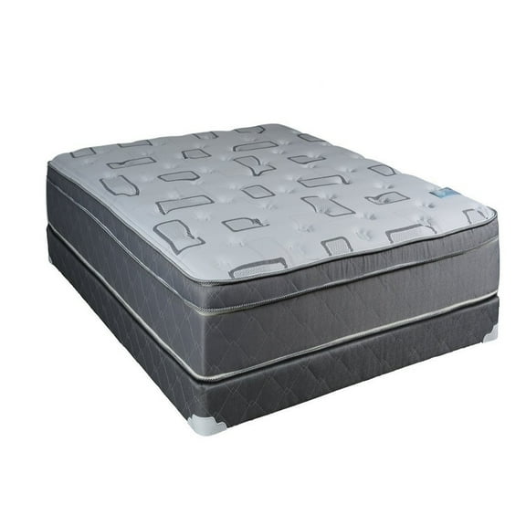 DS USA Natural Trophy Medium Plush PillowTop (Eurotop) Mattress & Box Spring Set - Sleep System with Enhanced Foam Encased Support, Innerspring, Orthopedic by Dream Solutions USA (Twin 39"x75"x11")