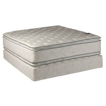 DS USA Princess 2-Sided Gentle Plush Eurotop Mattress and Box Spring Set - Fully Assembled, Sleep System with Enhanced Cushion Support, Orthopedic, Longlasting (Full 54"x75"x12")