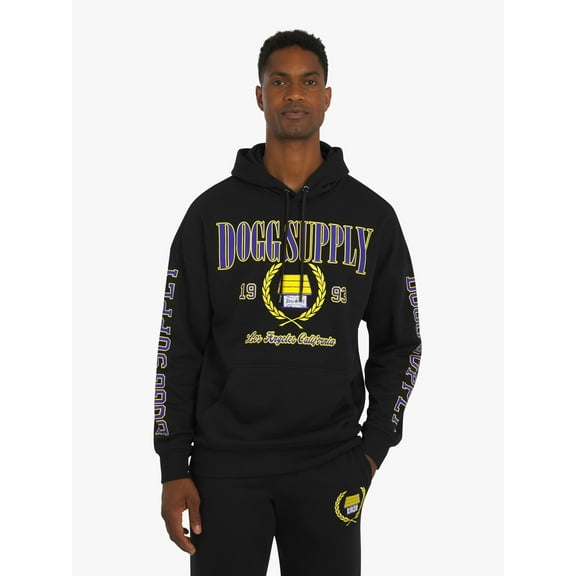 Dogg Supply by Snoop Dogg All-Gender Young Men's and Women's Collegiate Sweatshirt Hoodie, Sizes XS - 5XL