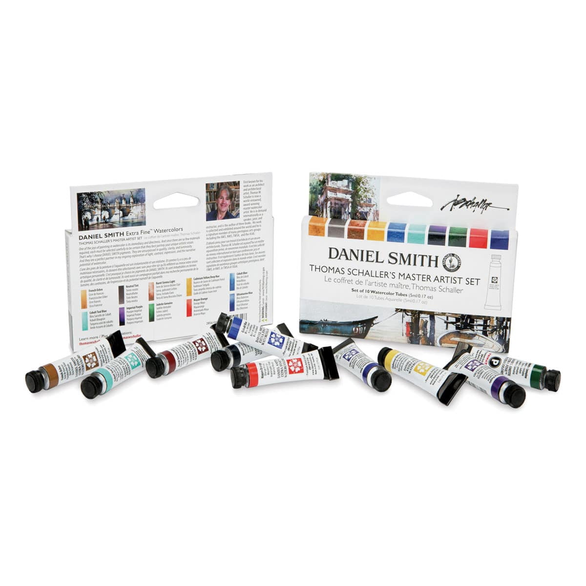 Daniel Smith Extra Fine Watercolor - Set of 10, Thomas Schaller Master Artist, 5 ml Tubes
