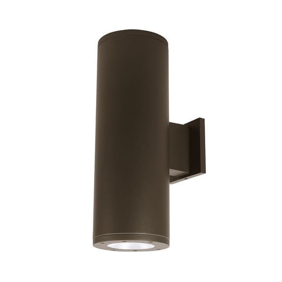 DS-WD08-F30A-BZ-WAC Lighting-Tube Architectural 8 Inch 1 LED Double Wall Mount-Bronze Finish-Away From Wall Light Direction-35 Beam Spread-3000 Color