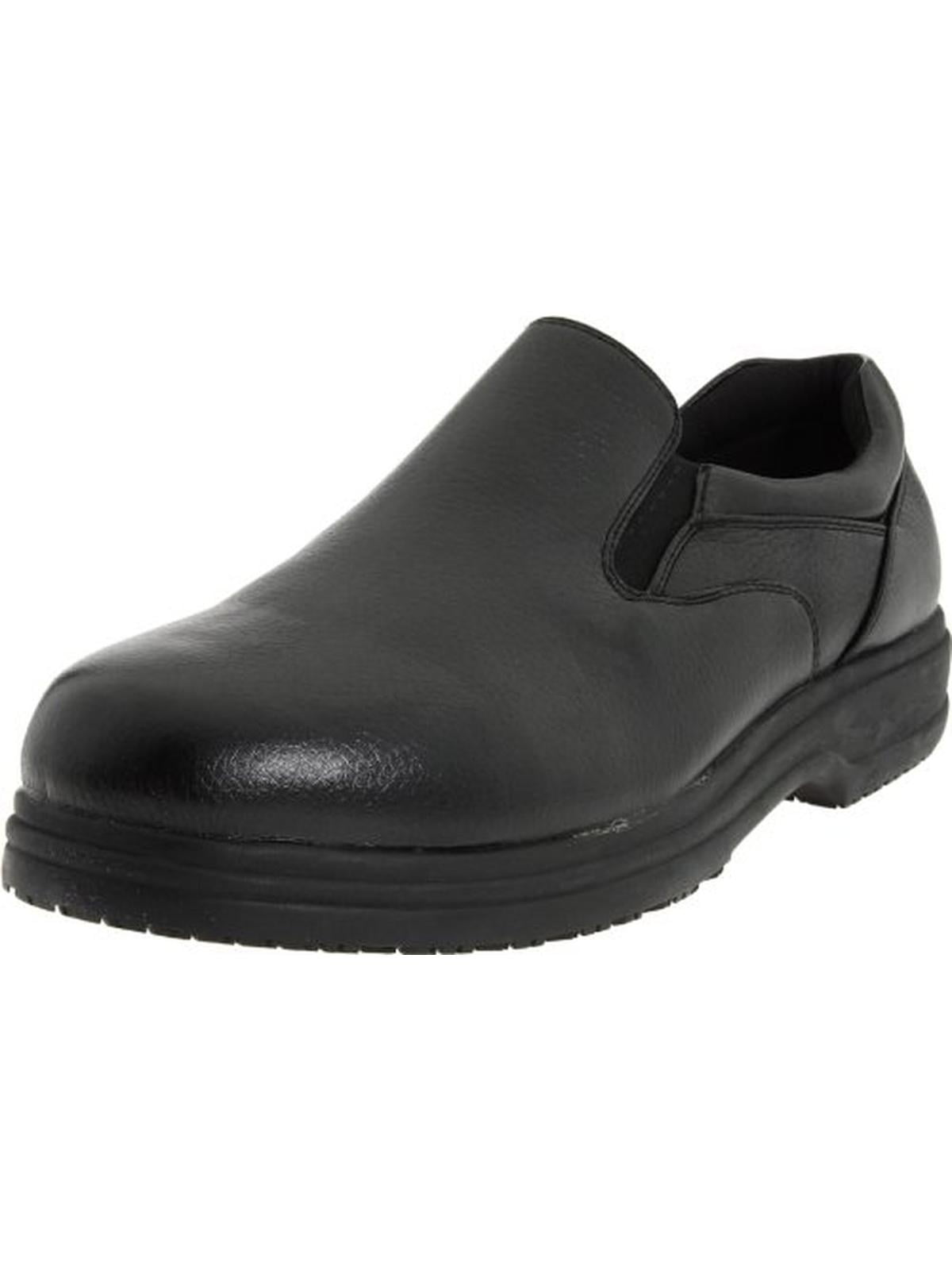 Manager Comfort Slip-On Loafer Black Faux Leather Size 16
