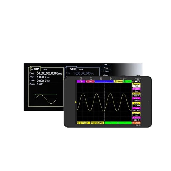 DS100 250MSa/s Oscilloscope Multimeter Signal Generator Touch Screen
