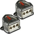 thumbnail image 1 of DS18 0 Gauge to 4 gauge 3 way Set Screw Ground Distribution Block AWG 2 Pack, 1 of 3