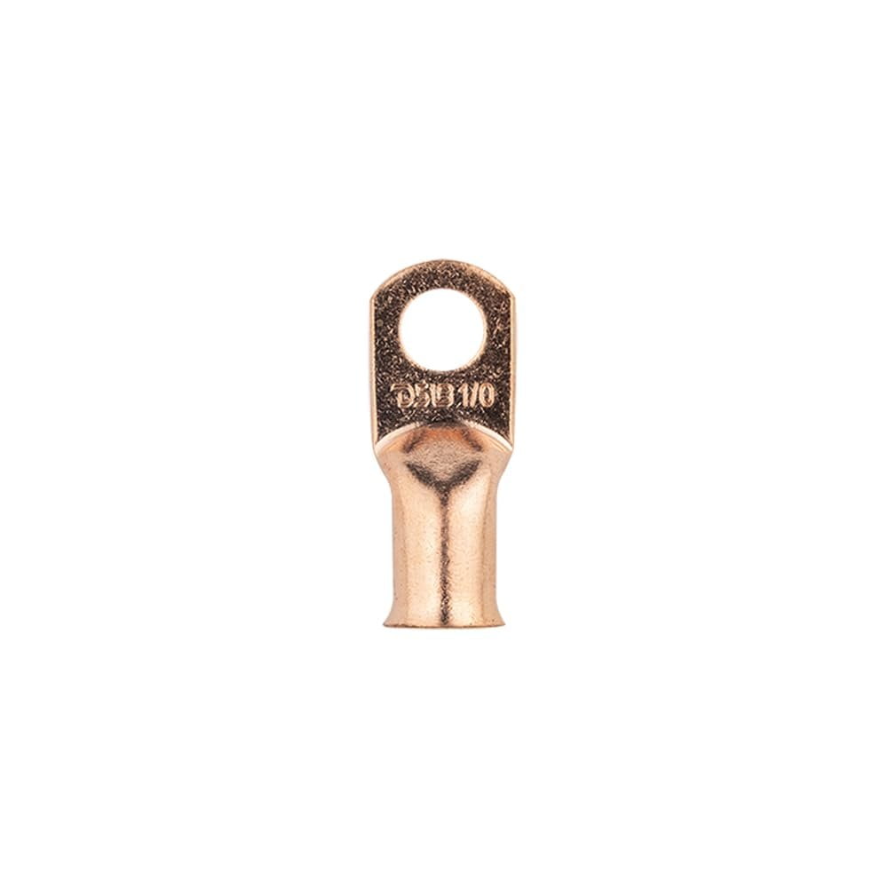 DS18 1/0 Gauge Copper Ring Terminals Lug Wire Connector Pack of 10 CCL1/0 10X