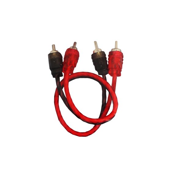 DS18 Ultra Flex 1 ft RCA Cable 2 Channel Noise Rejection Competition Rated RCA-1FT