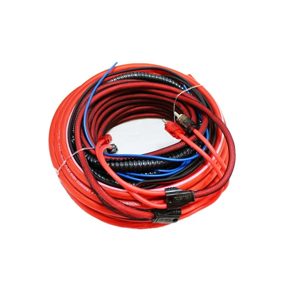 DS18 100% Copper 4 Gauge Amp Wiring Kit Installation OFC Up To 1680 Watt OFCKIT4