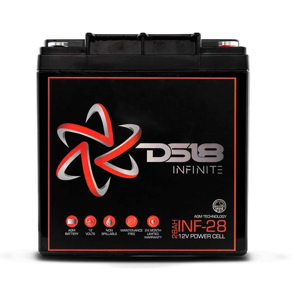 DS18 INF-28AH 1000 Watt 28AH 12V Infinite AGM Power Cell Battery
