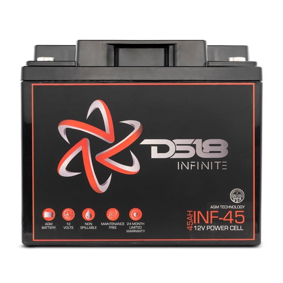 DS18 12V 45 AH 1500 Watts AGM Battery Group U1R 675 Amps Non Spillable Infinite