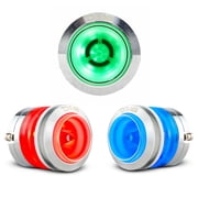 DS18 2.3" Neodymium Super Bullet Tweeter RGB LED 200 Watts 4 Ohm PRO-TW7L Single