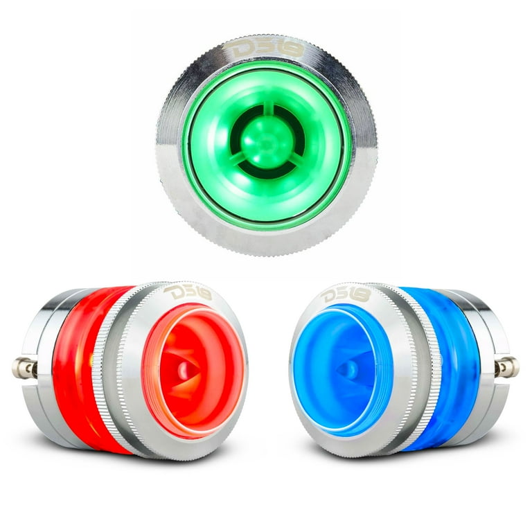 DS18 Neodymium Super Bullet Tweeter RGB LED 200 Watts Ohm