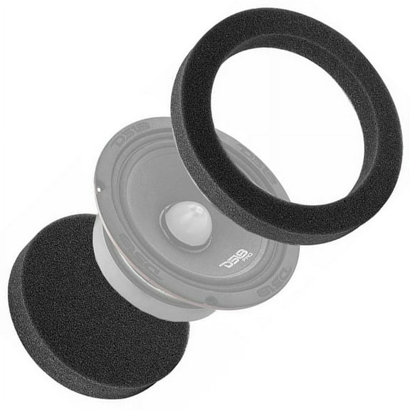 DS18 6.5" Car Door Speaker Foam Rings Blocker Soundproof Pair Car Audio DSFR6