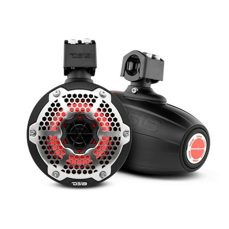 DS18 Hydro 6.5" Neodymium Wakeboard Speakers w/1" Driver and RGB LED Lights - 450W - Black [NXL-X6TPNEO/BK]