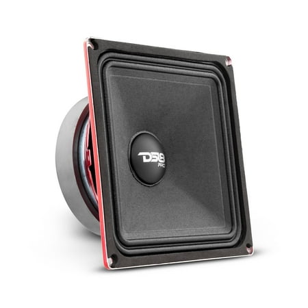 DS18 PRO-X6.4MSQ 6.5" 500W Max 4-Ohm Square Midrange Car Loudspeaker (Single)