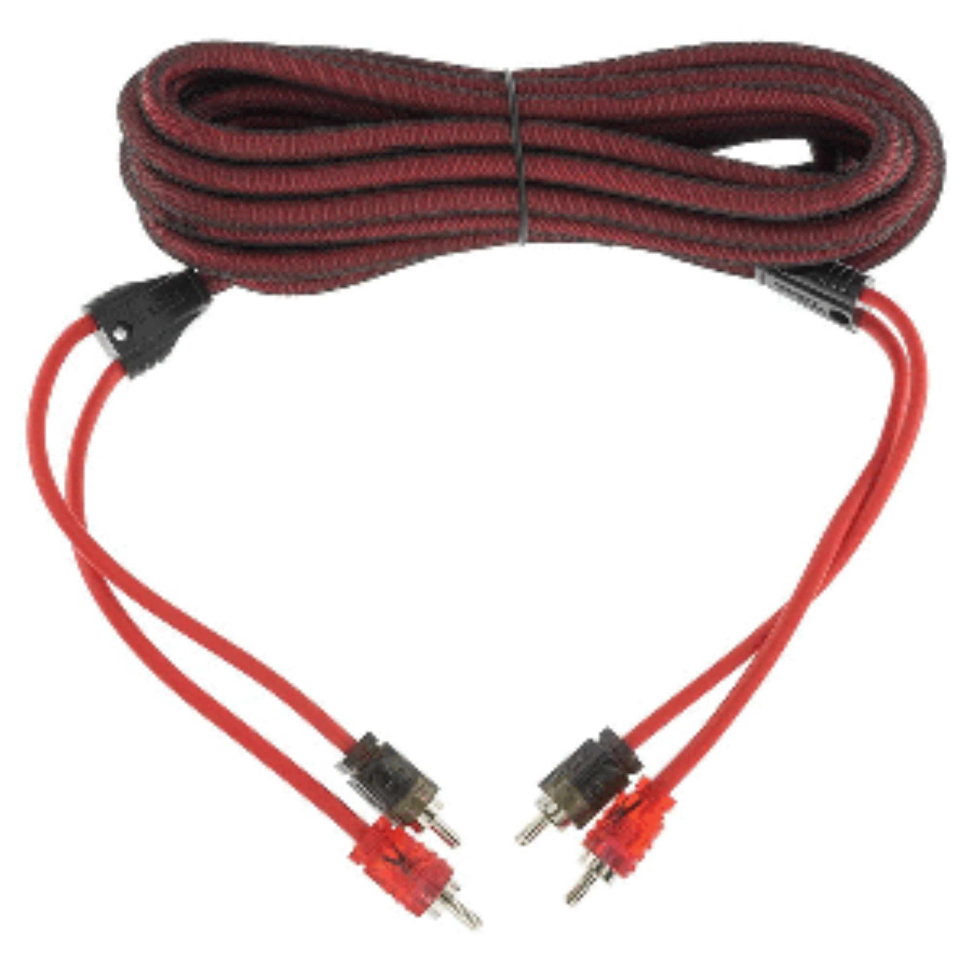 Cavo Audio RCA A 2 Canali – Twisted Pair In Rame OFC, 6,1 Metri – Interconnessione Per Amplificatore E Diffusori, Alta Fedeltà, Connettori Rosso E Nero