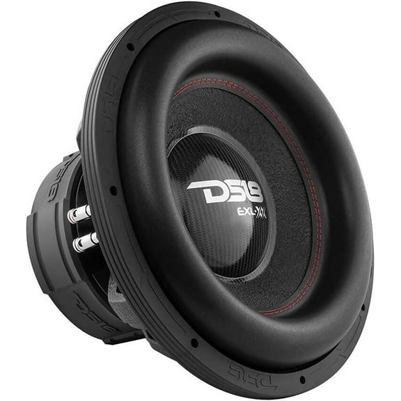 DS18 EXL-XX12.4DHE 12 High Excursion Car Audio Subwoofer 4000 Watts Dual Voice Coil 4 Ohms 1 Speaker High Performance Big Bass Applications High Power