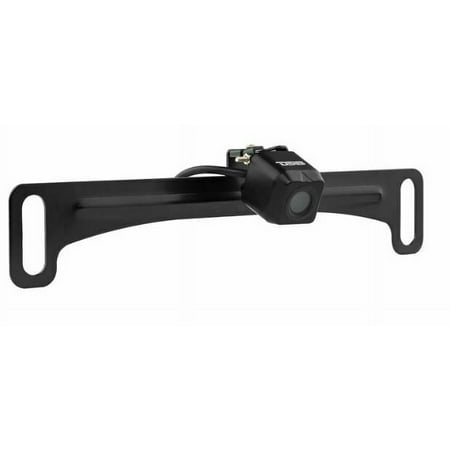 DS18 Black Top License Plate Waterproof Full Color Backup Camera RCNLP-BK